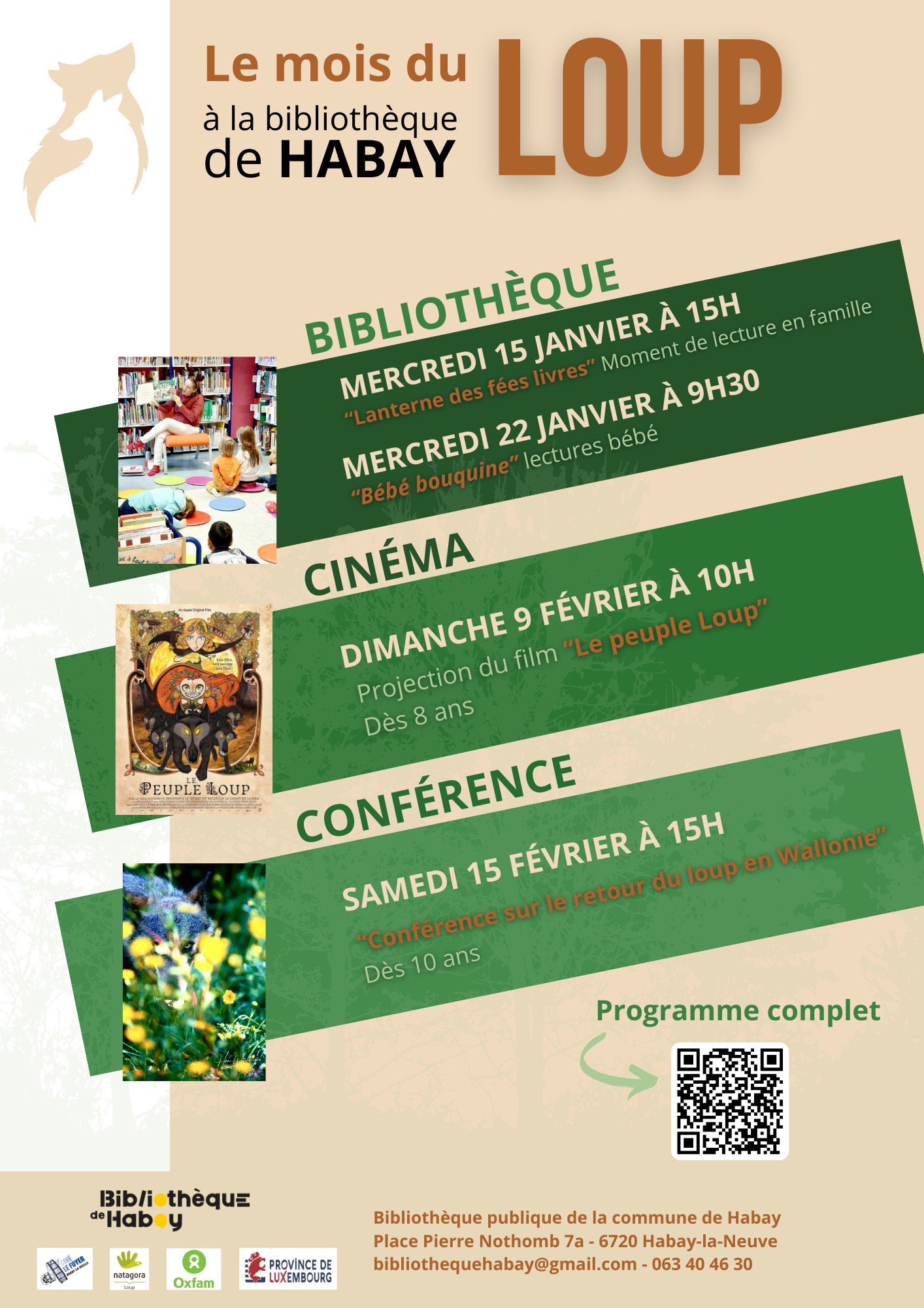 🐺 Nous vous invitons à partager... - Bibliothèque de Habay