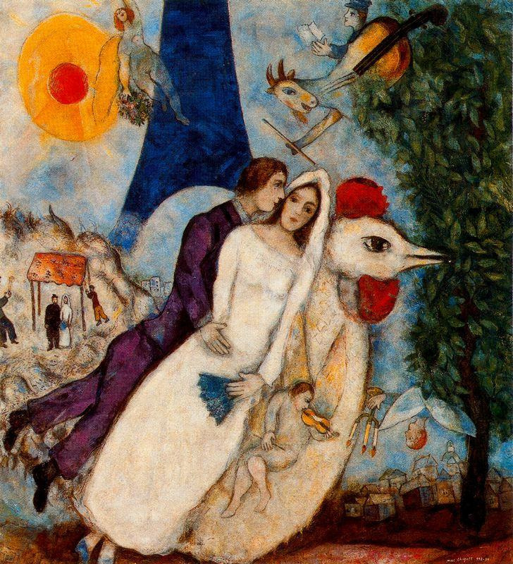 Marc Chagall The Eiffel Tower 📸Pinterest