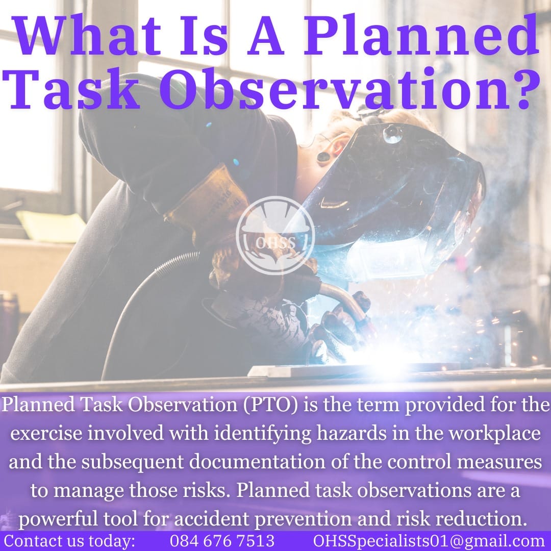 OHS Specialists - What is a Planned Task Observation... | Facebook