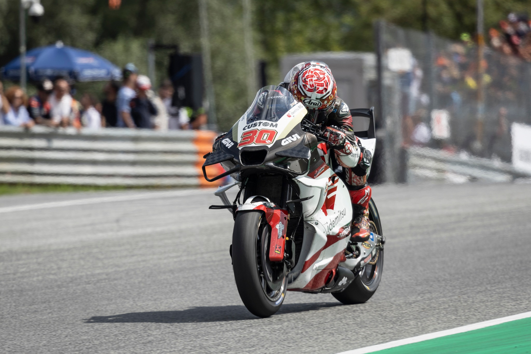 IMPORTANT POINTS FOR NAKAGAMI IN AUSTRIA IDEMITSU Honda LCR rider