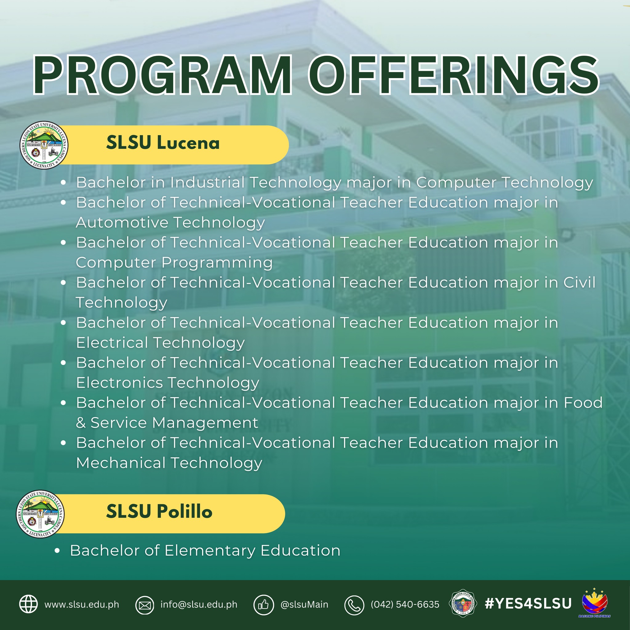 Southern... - Southern Luzon State University Main Campus