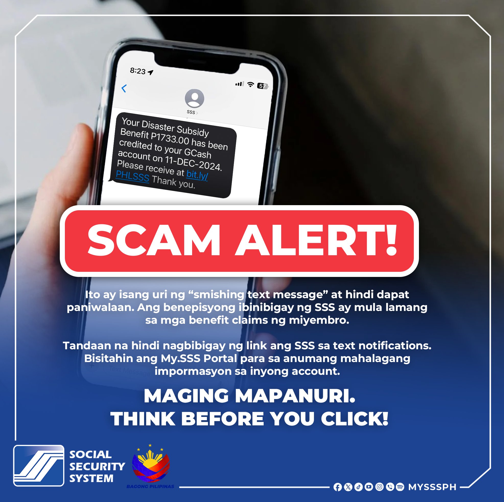 DO NOT click... - Philippine Social Security System - SSS | Facebook