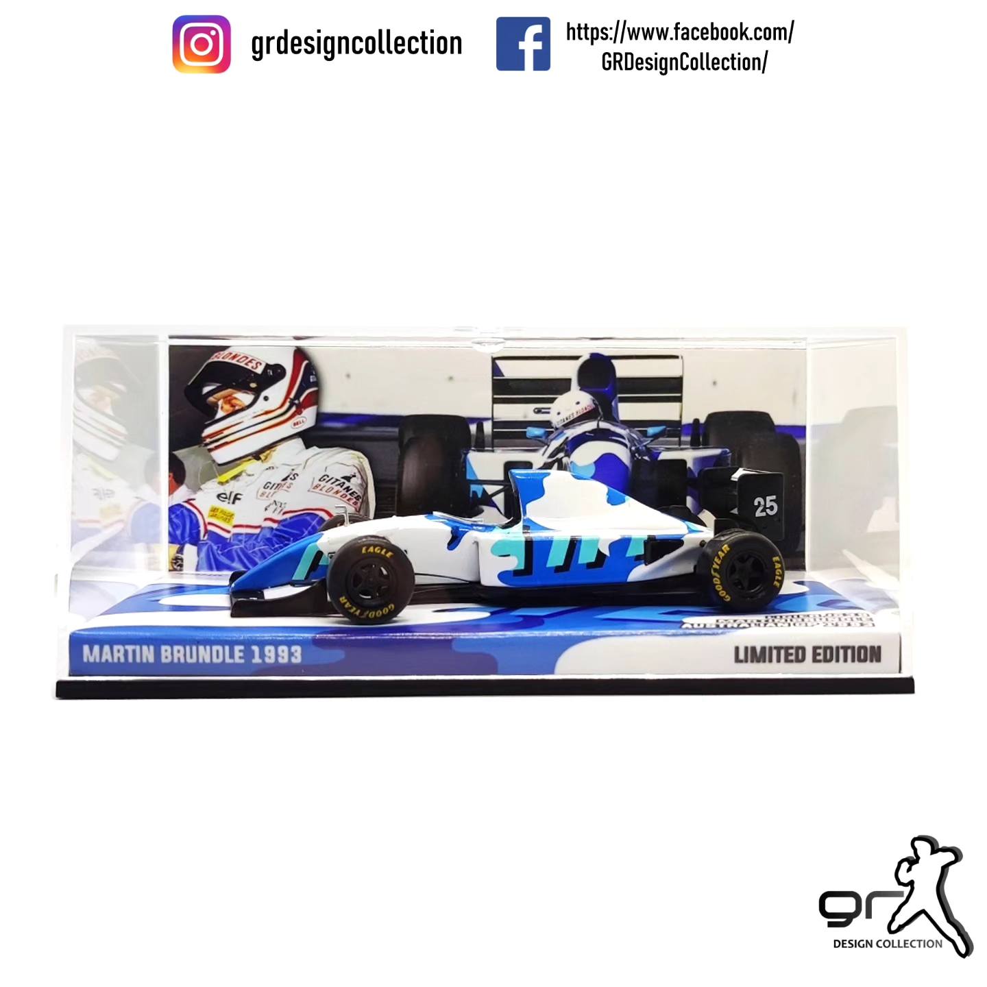 The Ligier 'art car', which Martin Brundle raced in the last two
