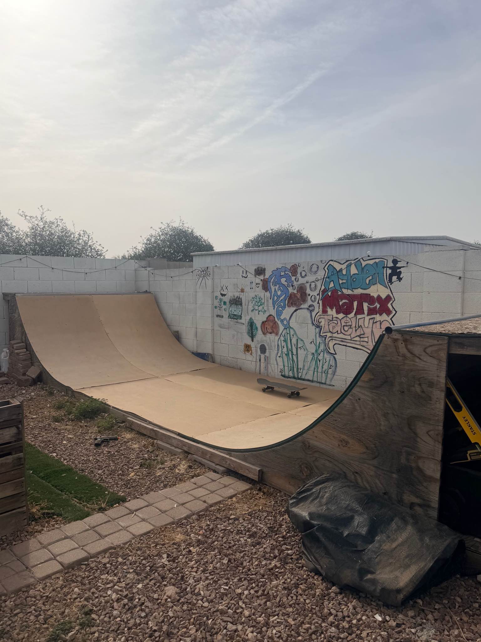 Halfpipe - 4ft x 8ft x 27ft Backyard Mini Ramp $400 OBO - Outdoor ...