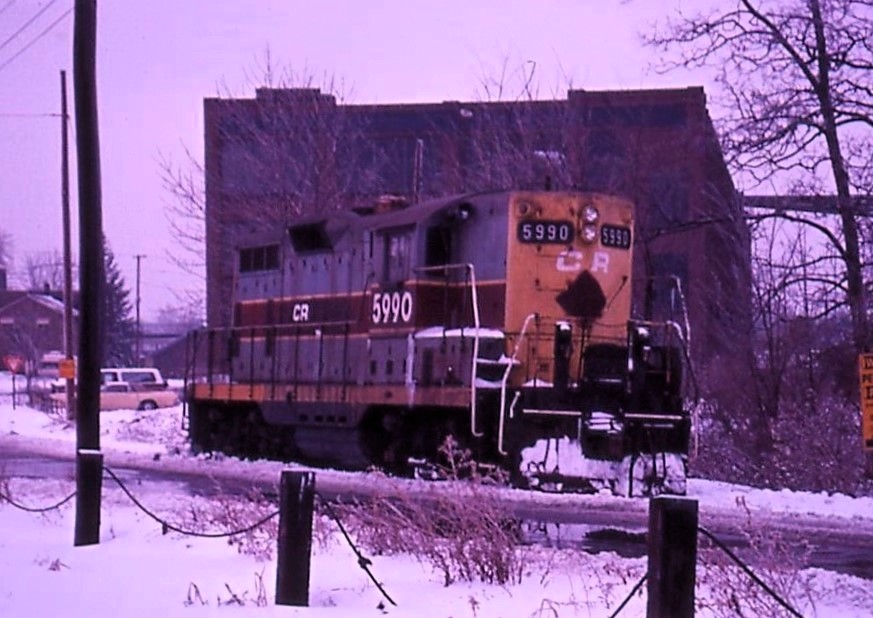Former Erie Lackawanna GP7 #1275 Bedford, Ohio 1978