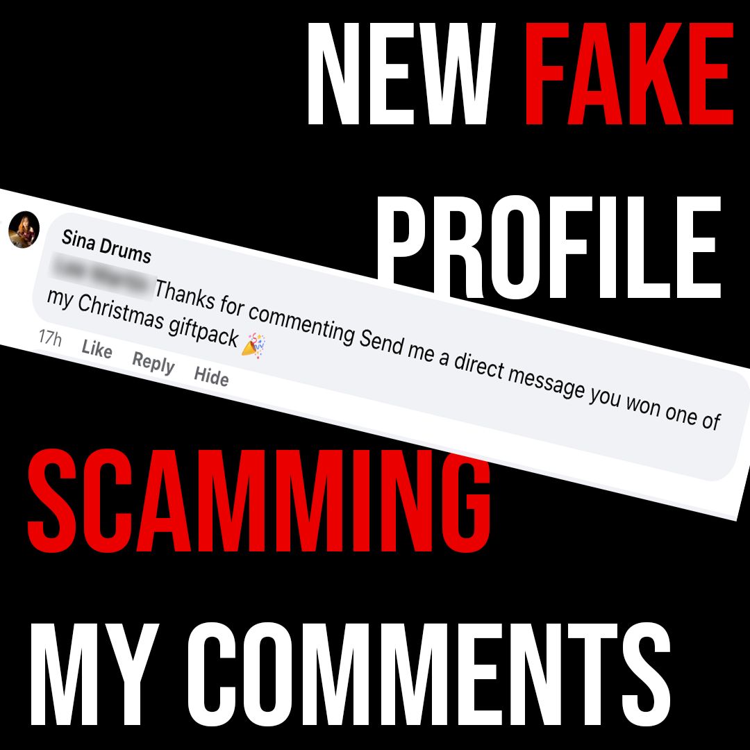 Sina-Drums - The TELEGRAM SCAMMER is on it again, spamming my comments ...