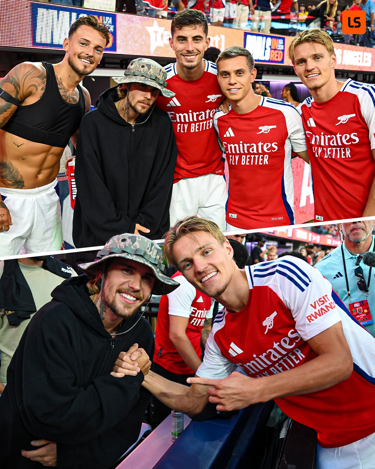 JUSTIN BIEBER IS PROPER FOOTBALL LEAGUE 💪 The Canadian singer was