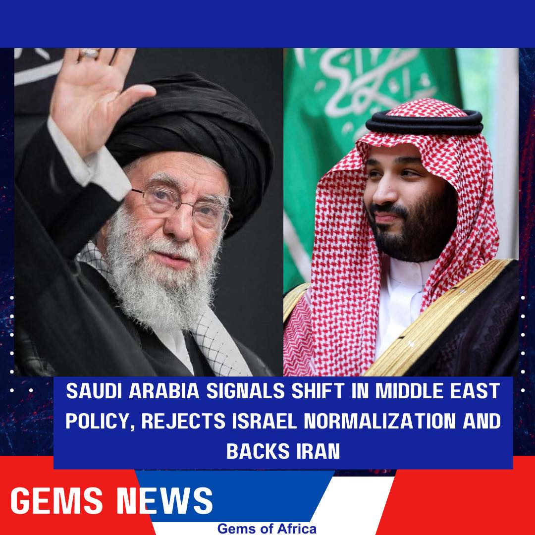 Gems - 🚨Saudi Arabia 🇸🇦 Signals Shift in Middle East Policy, Rejects ...