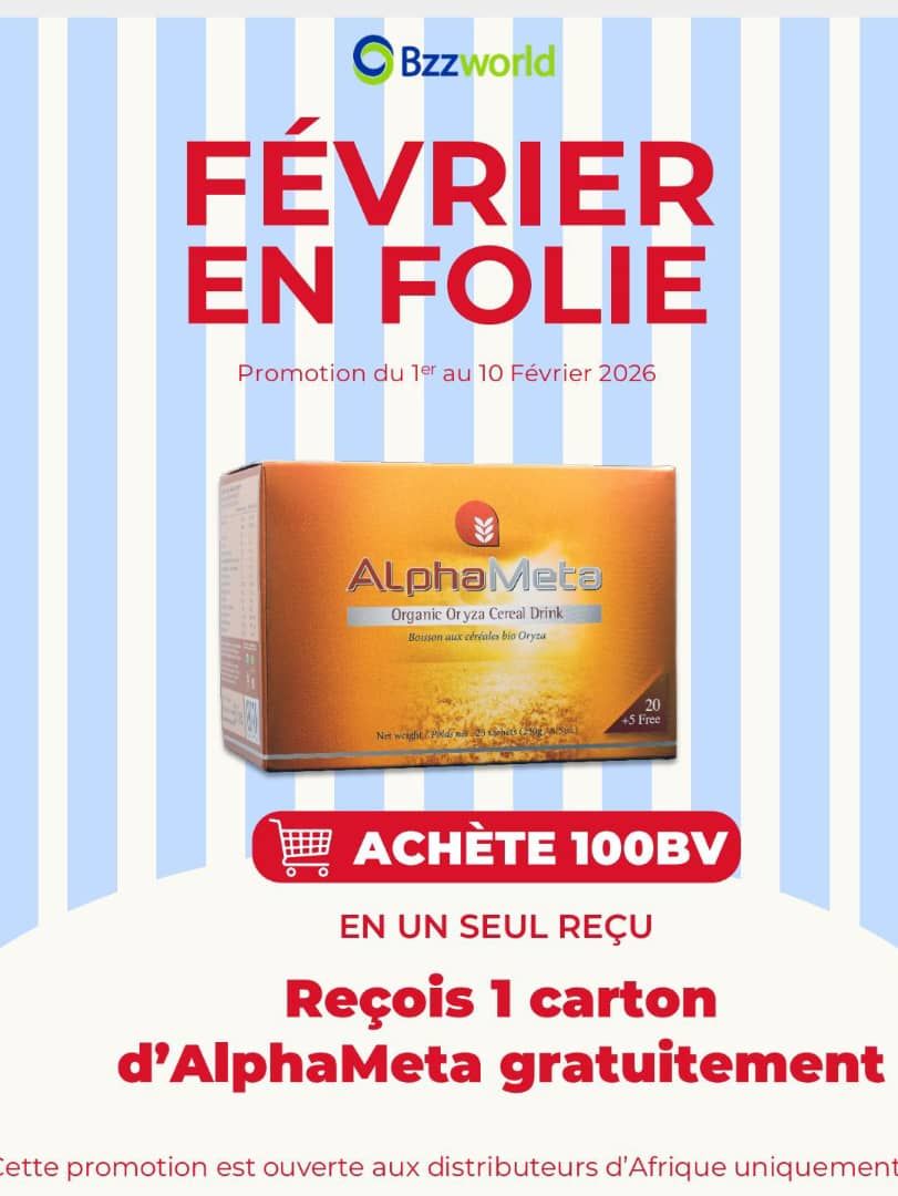 ALPHA META COMPLÉMENT AUX CÉRÉALES DE RIZ BIO - 20 + 5 Sachets Gratuits, 250g - Poudre - Neuf