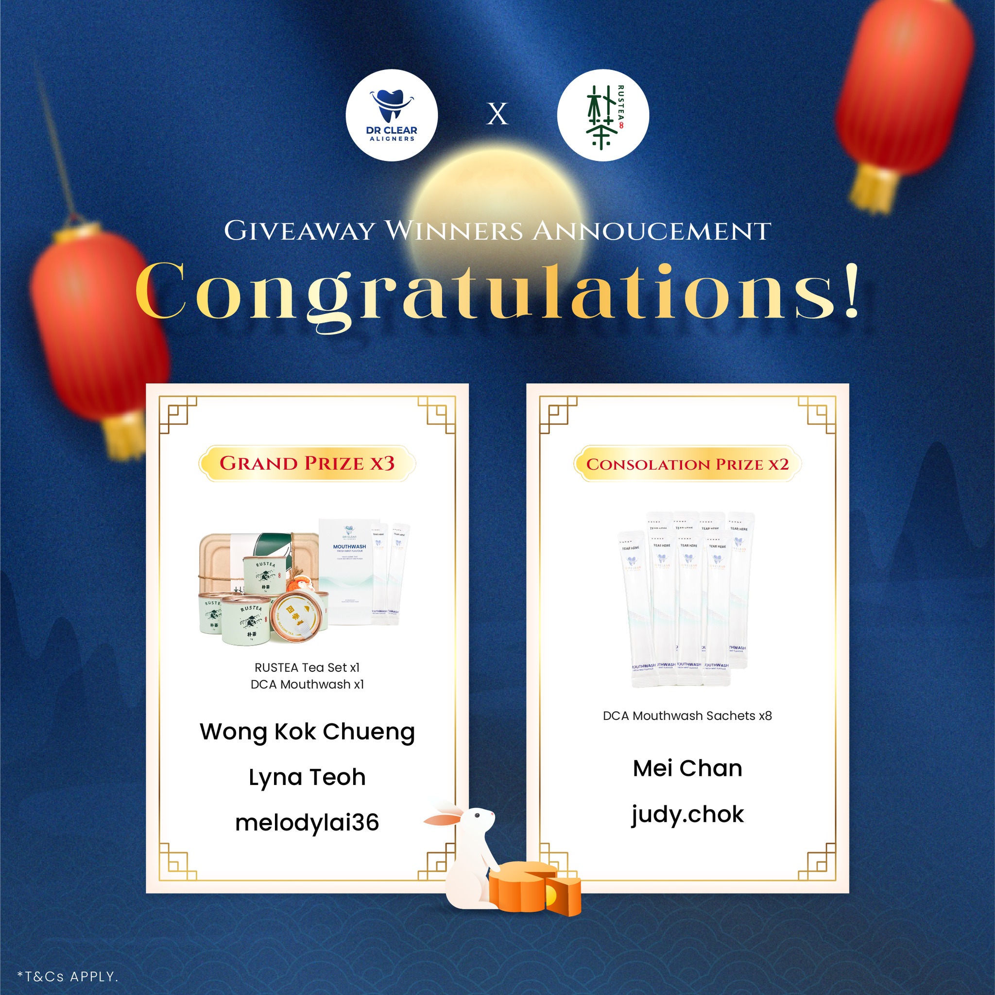 rustea.official - Congratulations to all the winners 🥳 | Facebook