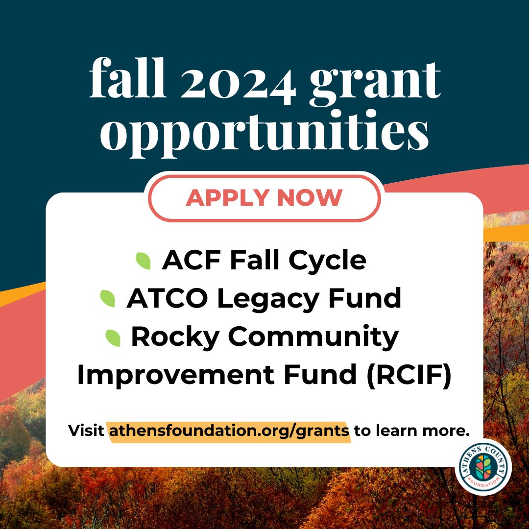 Athens - Fall 2024 Funding Opportunities! The Athens County Foundation ...