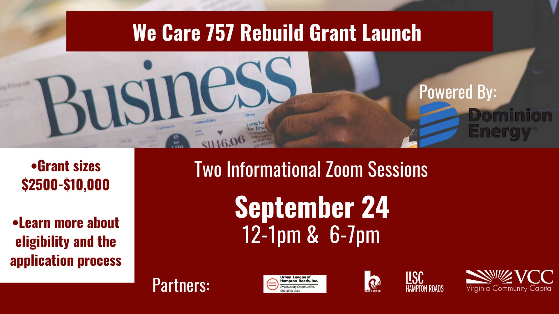 We Care 757 Rebuild Grant Program Launch