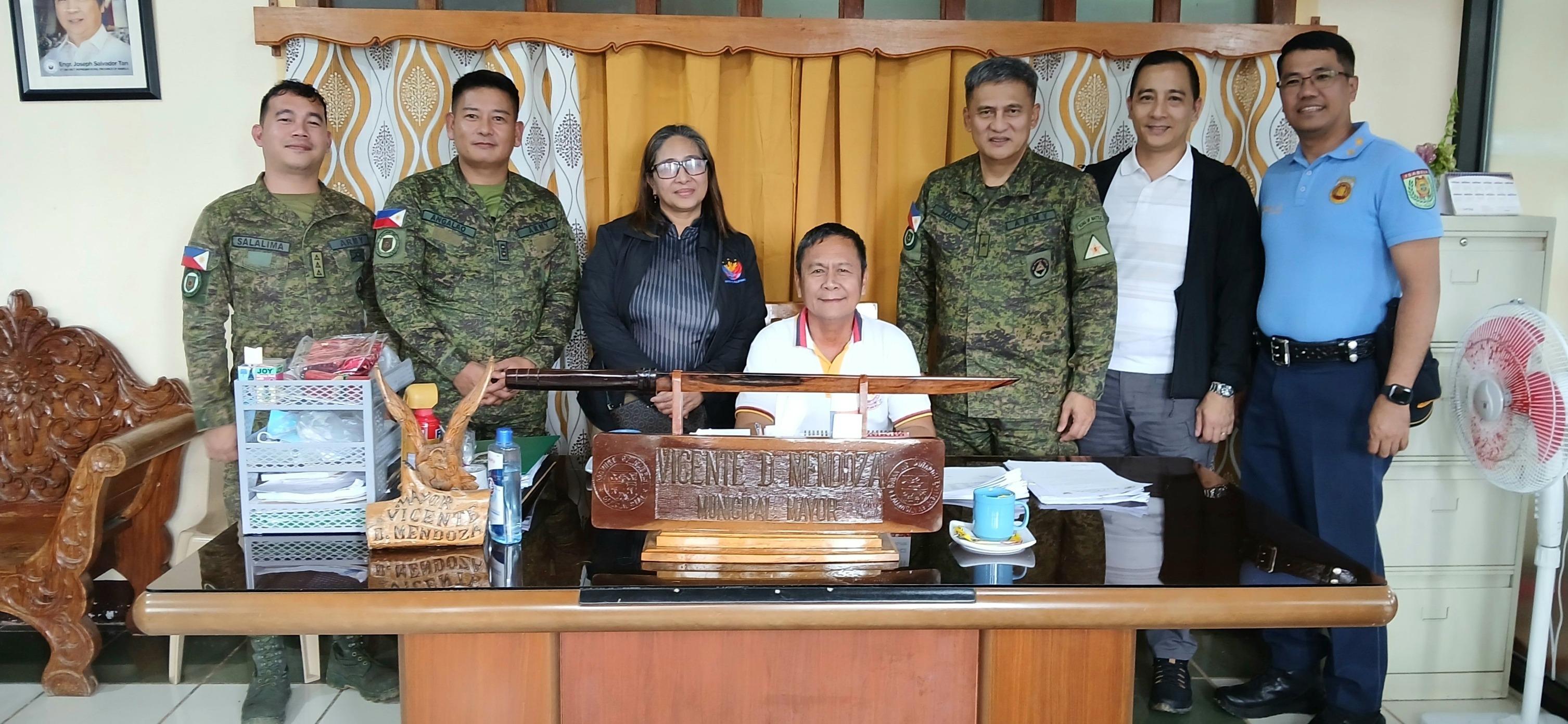 LGU - From left, PCPT JOSHUA C FURIGAY, Officer-in-Charge, Dinapigue PS ...