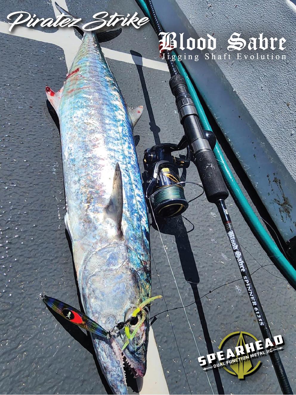 captain jack fishing lures Braid Blackjack Saltwater Trolling Lure w/ Double Claw Hooks and beyond Captain Mack's Super Jig Monoflash