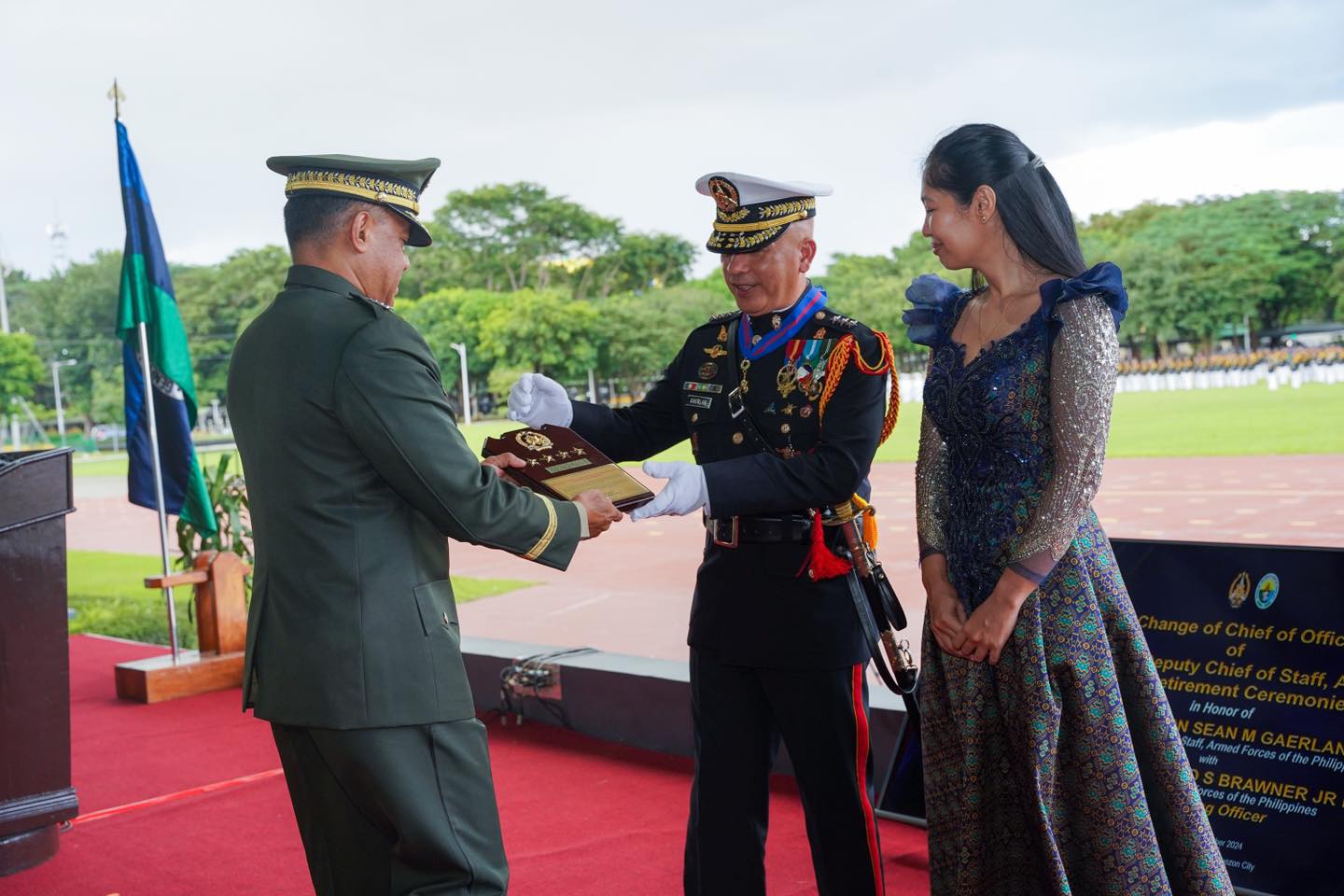 Armed - AFP Chief of Staff General Romeo S Brawner Jr presents the ...