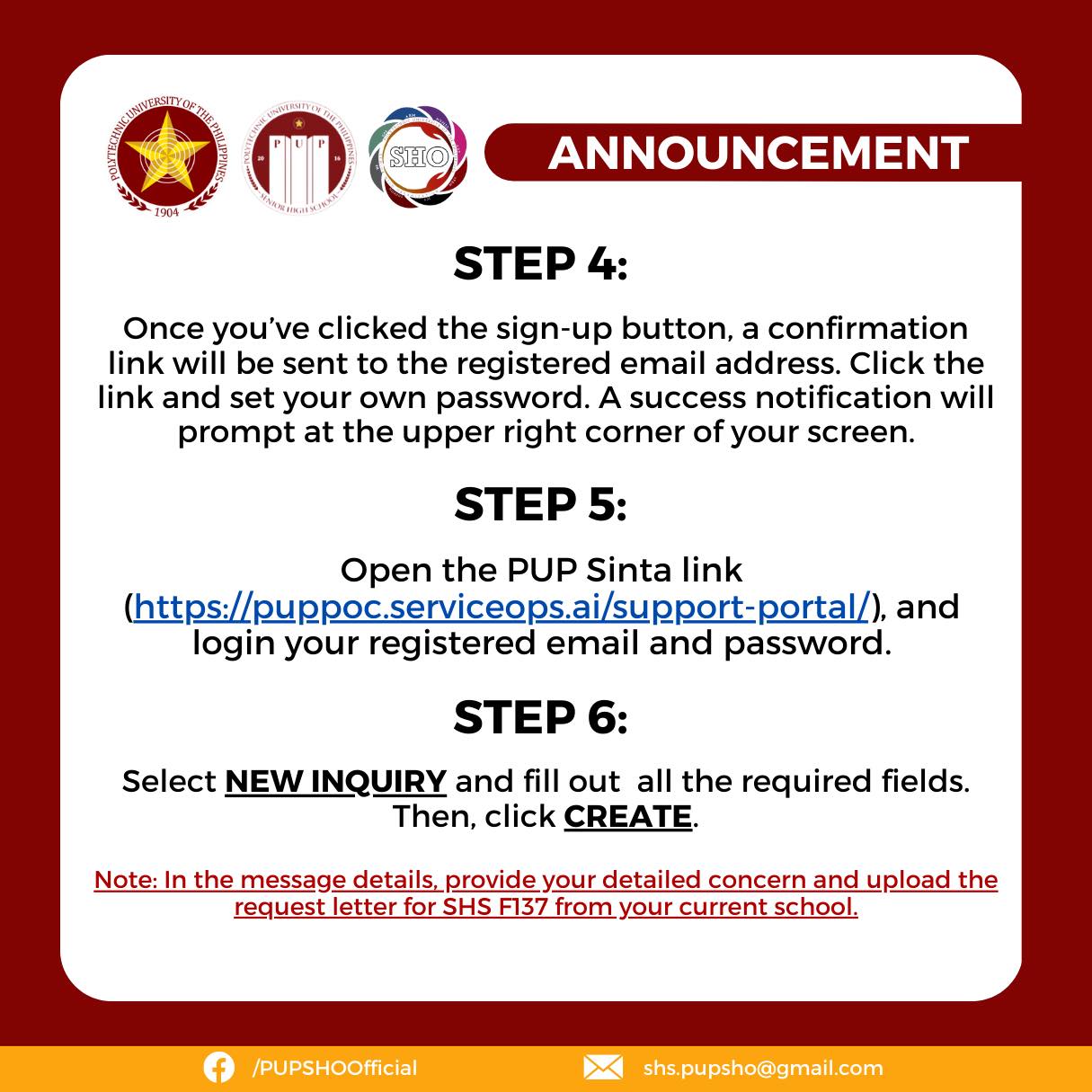 PUP Senior High Department - Heads up, PUPSHSians! The Application for ...