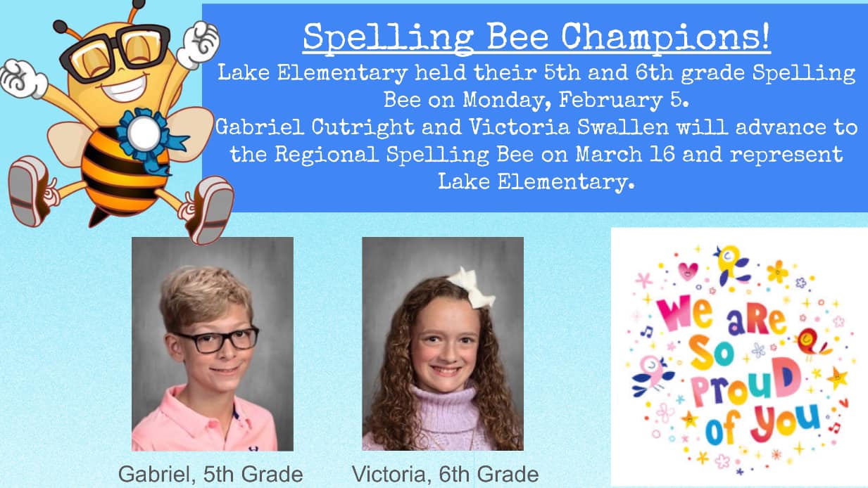 Lake Elementary - Congratulations to our Spelling Bee... | Facebook