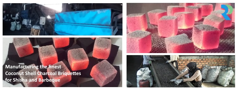 Coconut Shell Charcoal Briquettes by PT. Ruby Privatindo | Jakarta