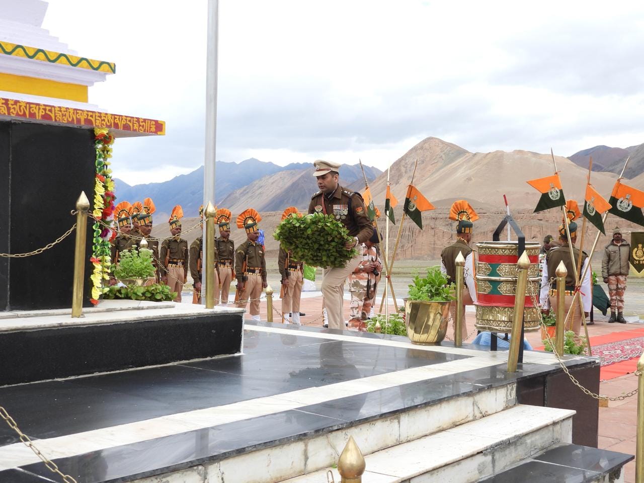 Dhalai Police - In a profound act of homage, a 28-member...