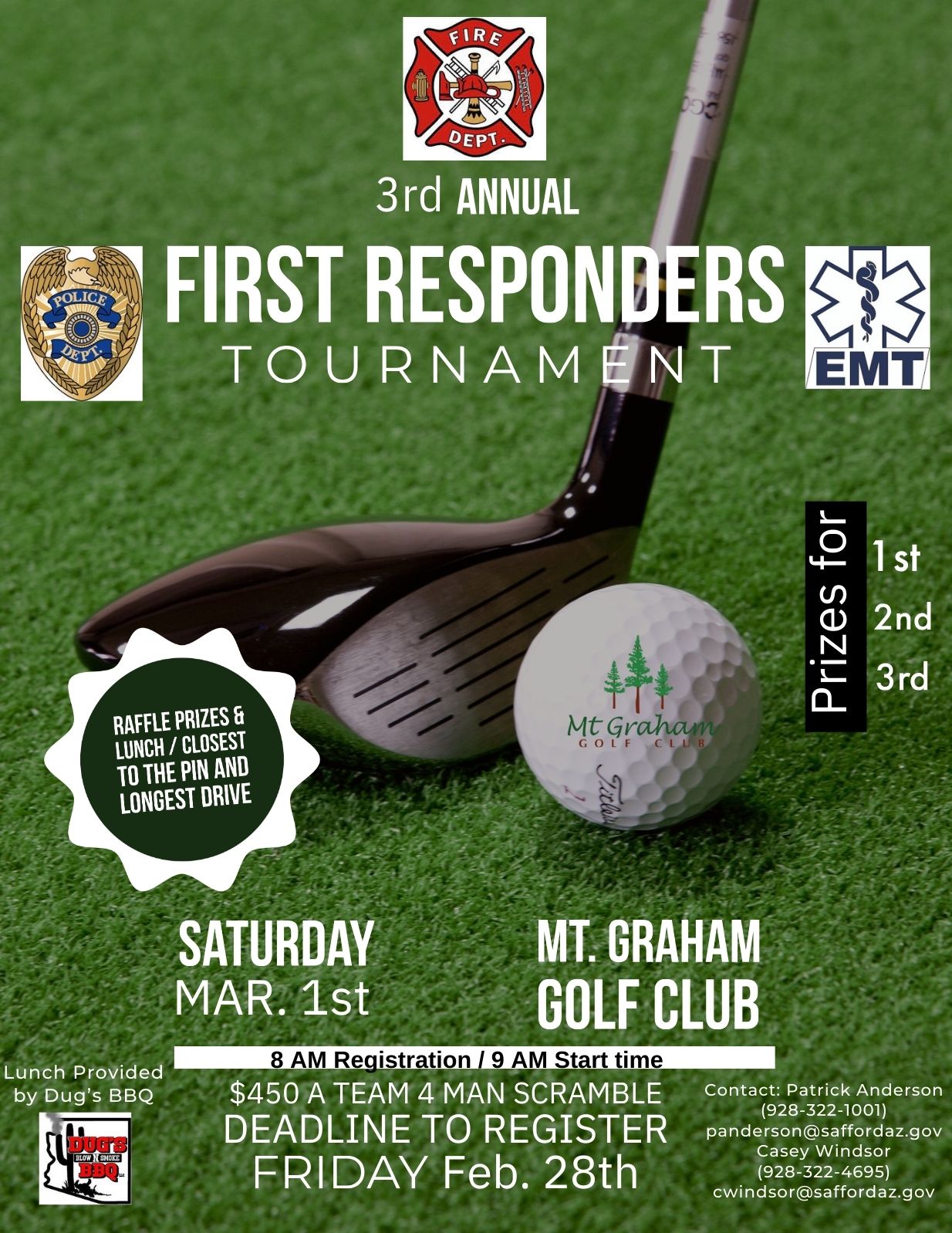 3rd Annual First Responders Golf Tournament