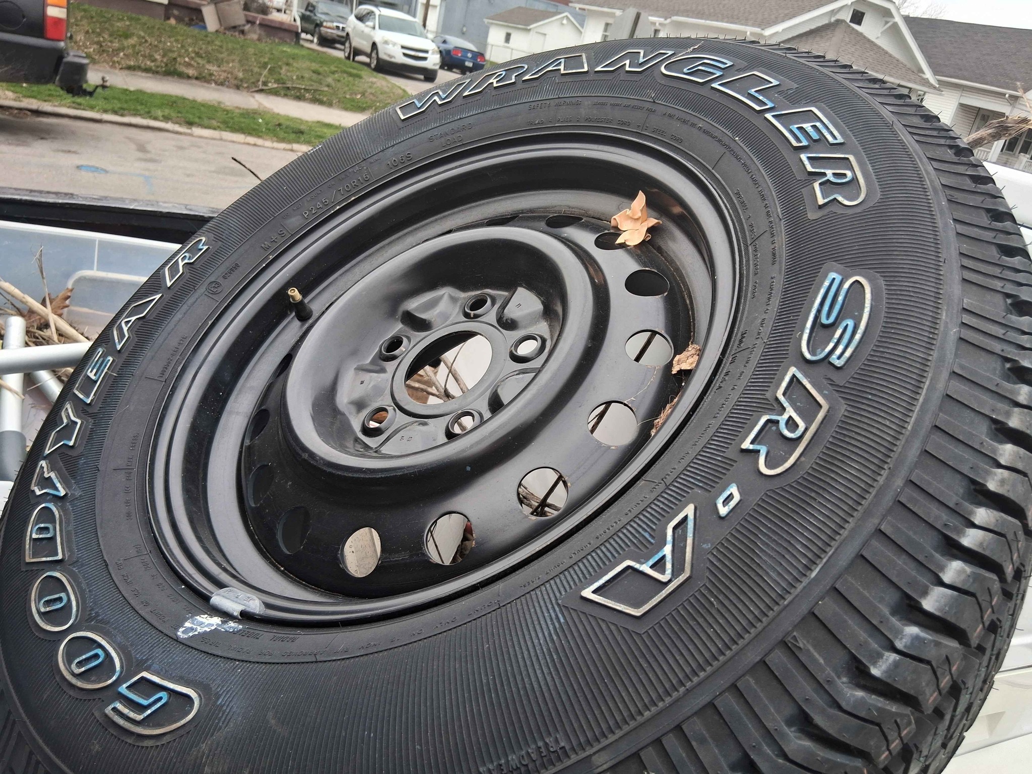 Goodyear wrangler sr-a p245/70R16 106s Brand new tire and rim 60obo ...