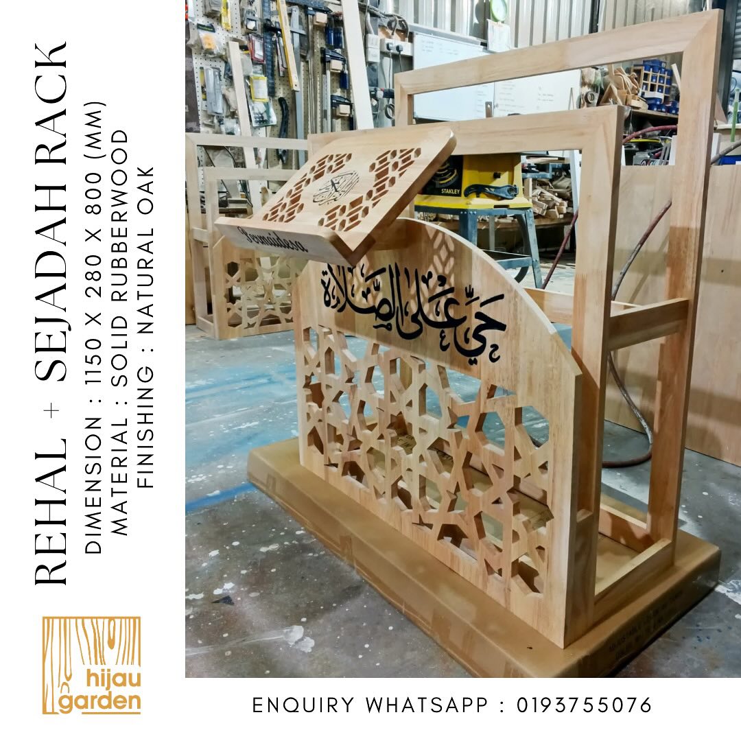 HijauGarden - CUSTOM REHAL + SEJADAH RACK Syukur... | Facebook