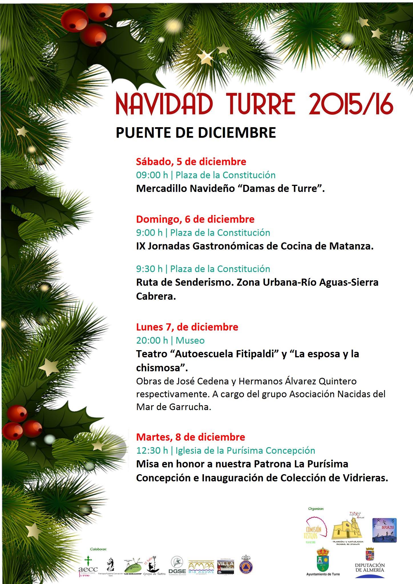 Turre Activo - PROGRAMACIÓN DE ACTIVIDADES PARA EL PUENTE... | Facebook