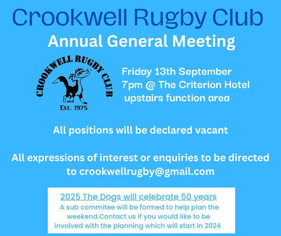 Crookwell - We will be holding our AGM this Friday the 13th of ...
