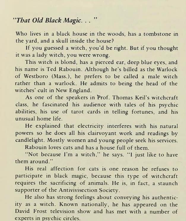 Warlock of Westboro - Ted Rabouin | Facebook