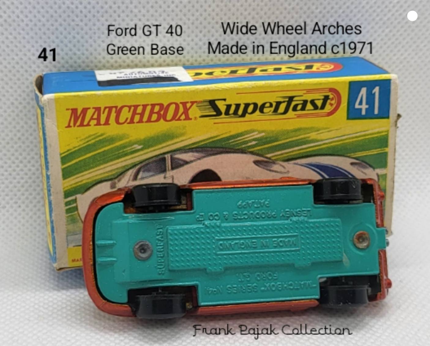Matchbox No.41 Ford G.T. models and variations
