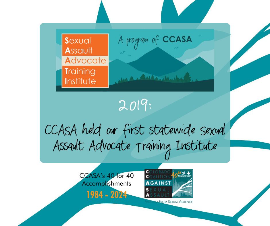 🎉... - Colorado Coalition Against Sexual Assault (CCASA)