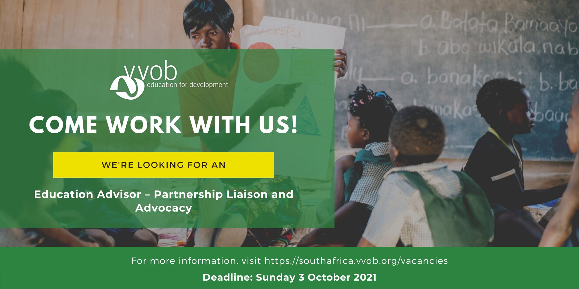 We are hiring! VVOB is looking for... - VVOB in South Africa