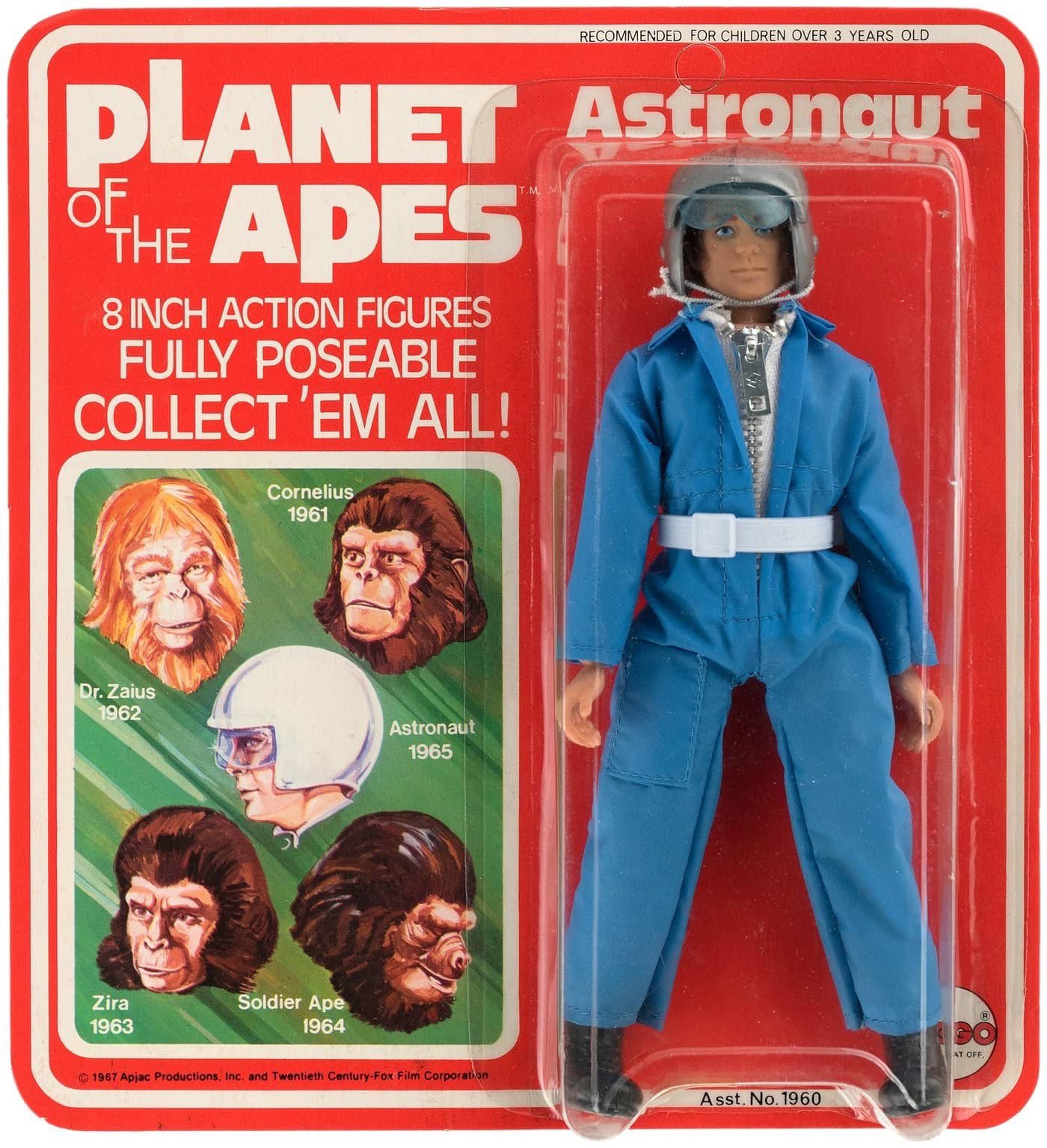 猿の惑星　Astronaut 1972年製フィギュア　mego社製 The Astronaut figure from Mego's Planet of the Apes line was