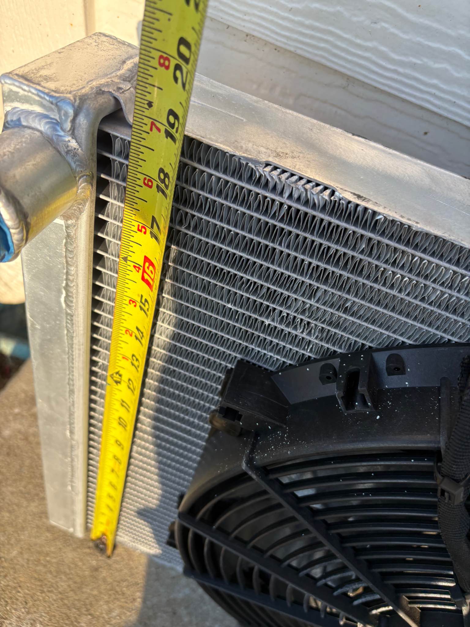 FSR aluminum radiator and fan. GM A-body w/ BBC - Fans - Columbia ...