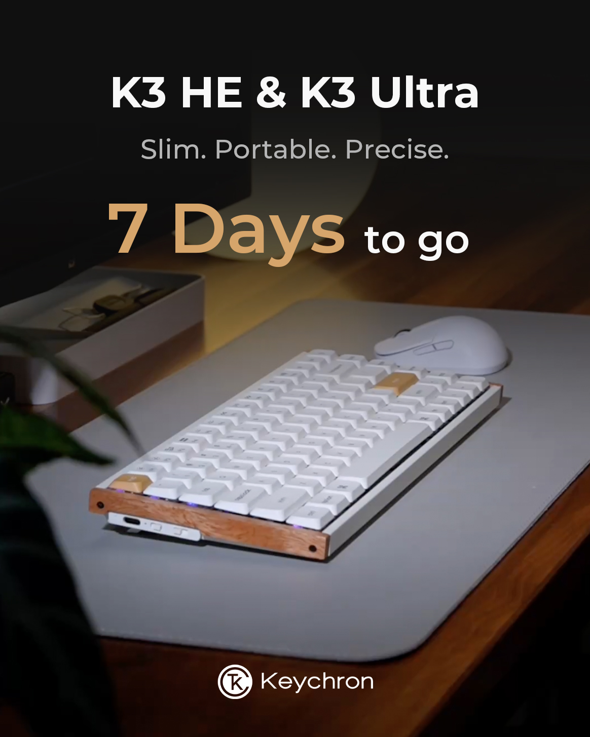 7 days to go K3 HE & K3 Ultra — a keyboard where latency fades