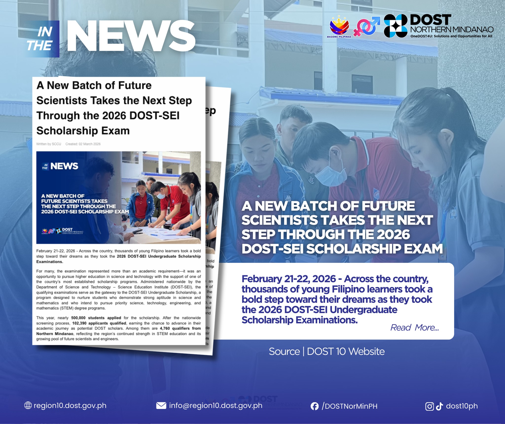 DOST 10 - #DOSTXInTheNews | 𝐀 𝐍𝐞𝐰 𝐁𝐚𝐭𝐜𝐡 𝐨𝐟 𝐅𝐮𝐭𝐮𝐫𝐞... | Facebook