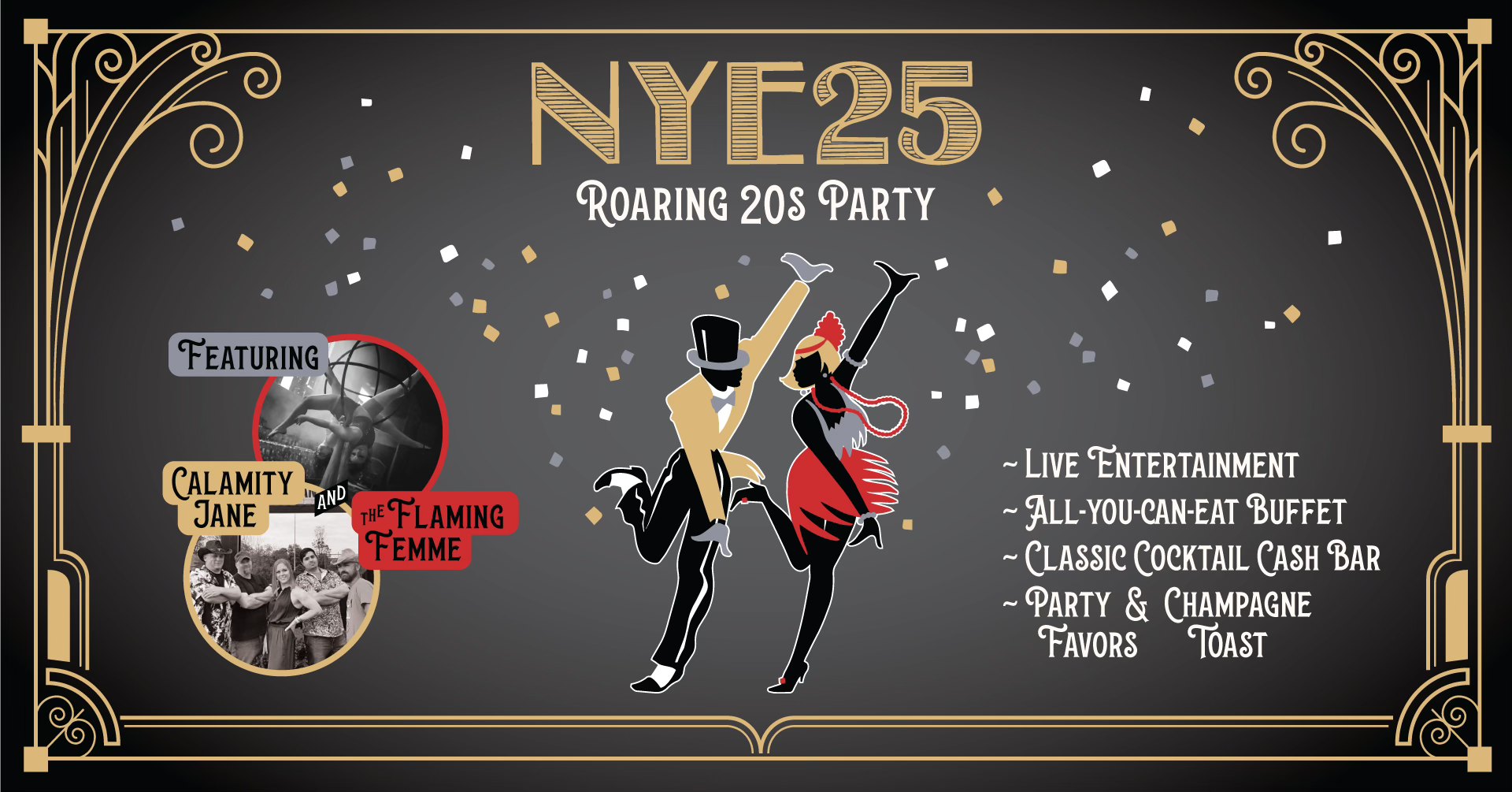 Roaring 20s New Years 2025 Celebration!