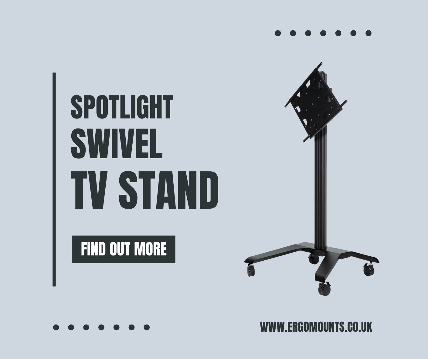 ErgoMounts - 🌟 PRODUCT SPOTLIGHT 🌟 Apollo Swivel TV Stand Easily rotate ...