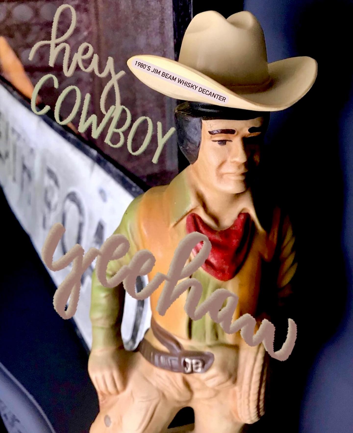 Cool vintage Jim Beam whiskey decanters shaped like a full train