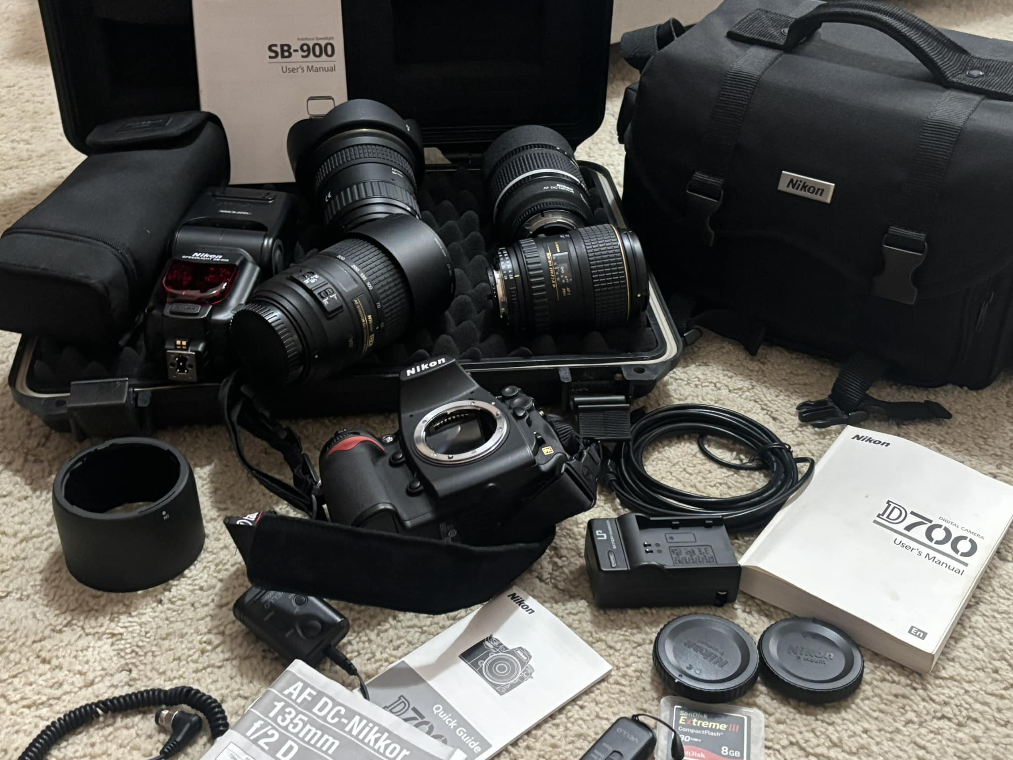 I have a Nikon D-60 and these lens - The Nikon DX SWM VR ED HRI