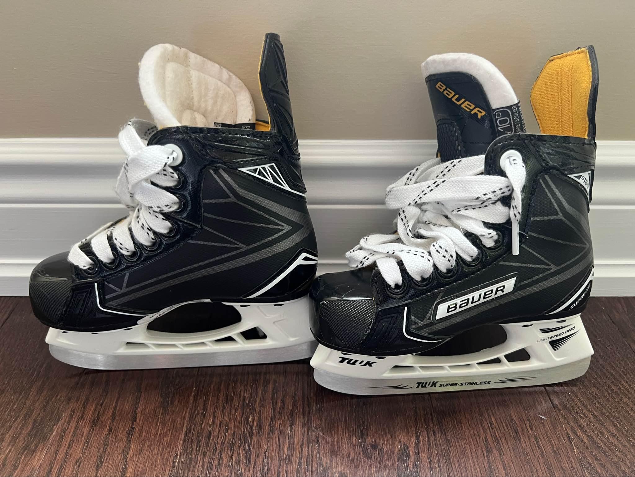 Bauer s160 Limited Edition stainless Hockey Skates Size 8.5 new 