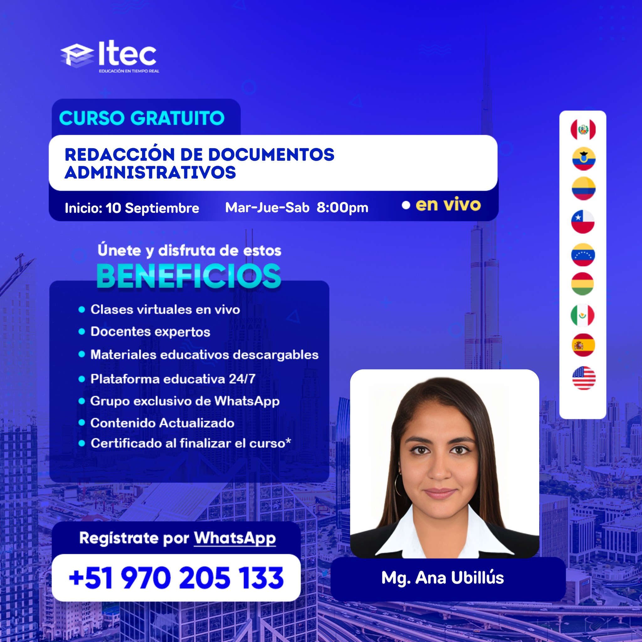 ITEC - Educación en tiempo real - 𝗚𝗥𝗔𝗡 𝗔𝗣𝗘𝗥𝗧𝗨𝗥𝗔 𝗗𝗘𝗟 𝗖𝗨𝗥𝗦𝗢: REDACCIÓN DE ...
