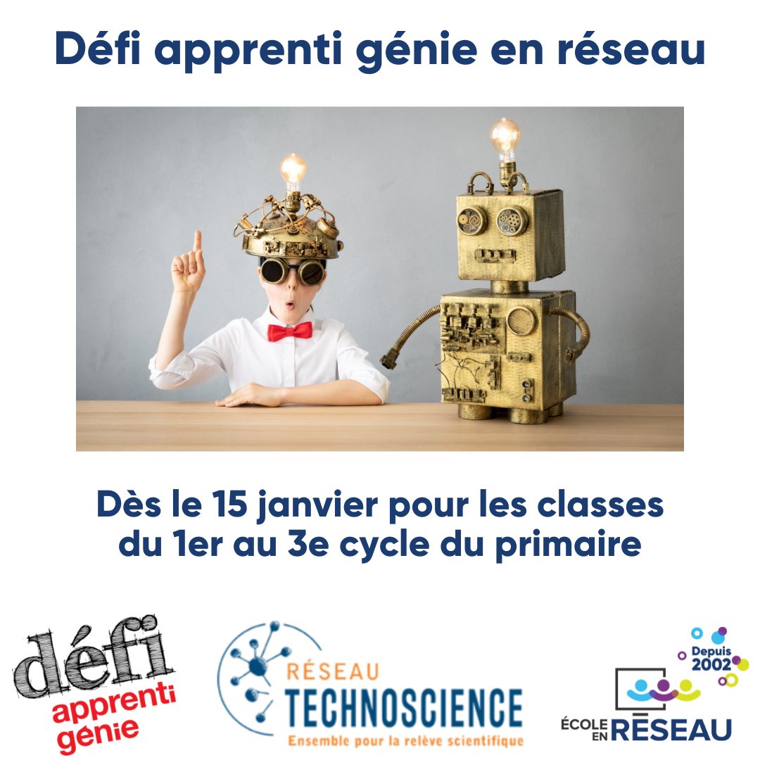 Vous souhaitez faire participer vos élèves de primaire au Défi apprenti ...