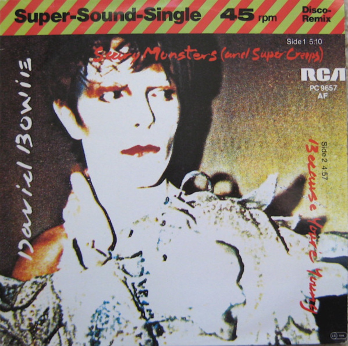英LP David Bowie Scary Monsters UKオリ初期プレス David Bowie's Scary Monsters single released in 1981