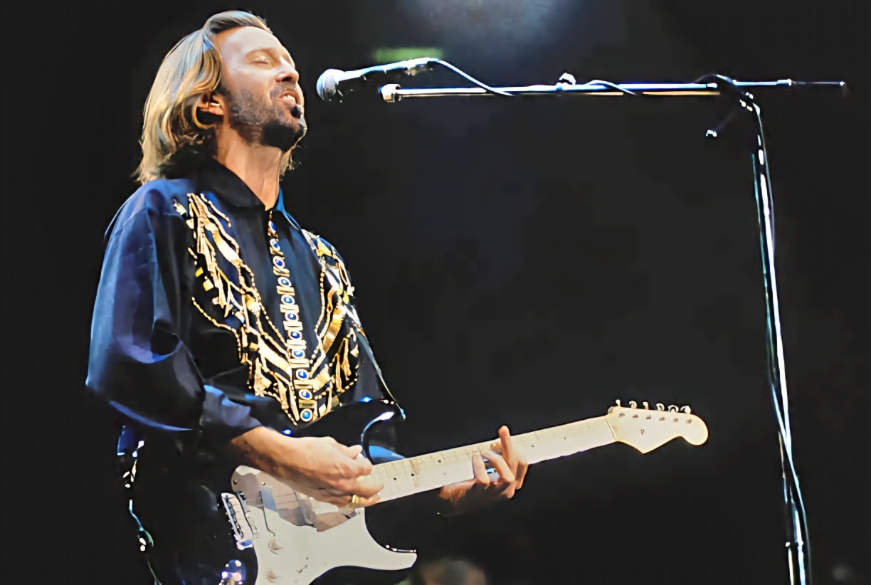 Eric Clapton performs on Saturday Night Live