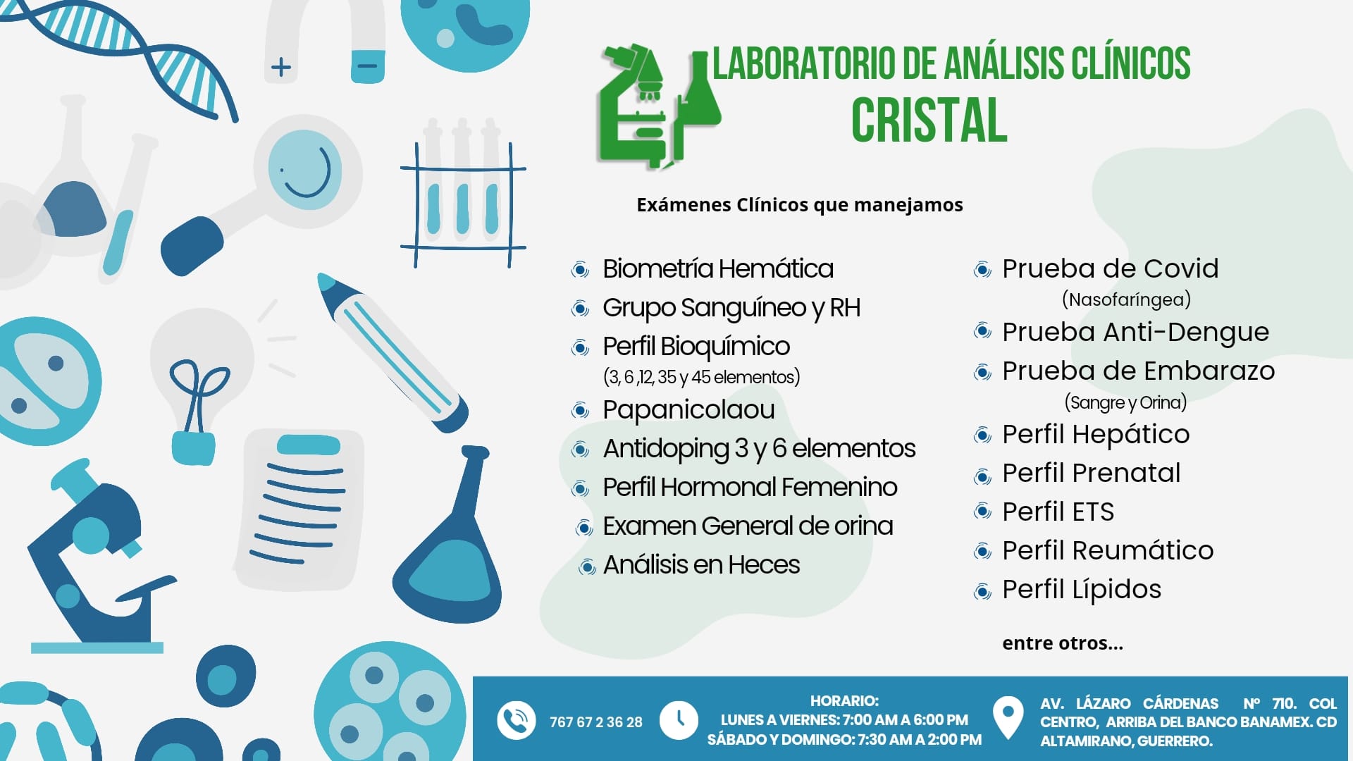 Laboratorio - La principal finalidad del CHEQUEO GENERAL es la ...