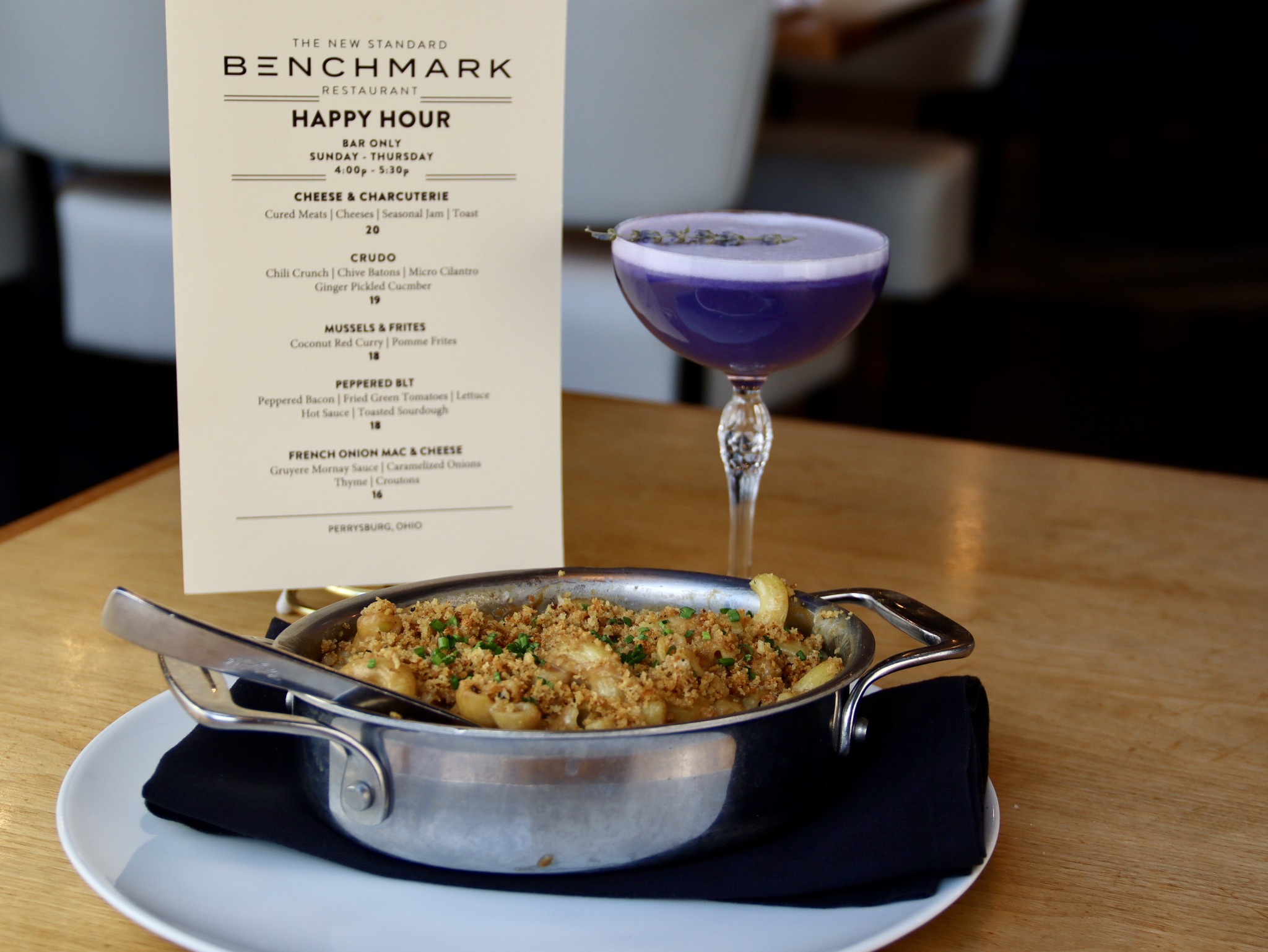 Benchmark - Don’t forget about our Happy Hour menu items, Sunday ...