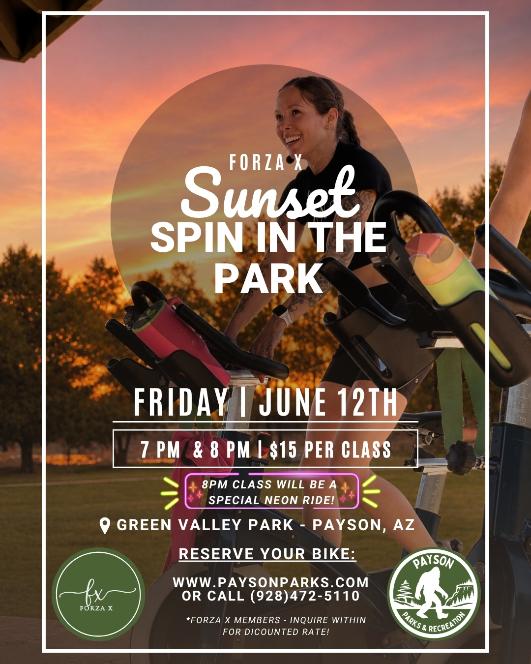 Payson - 🌅🚲 REGISTRATION IS NOW OPEN! 🚲🌅 Sunset Spin in the