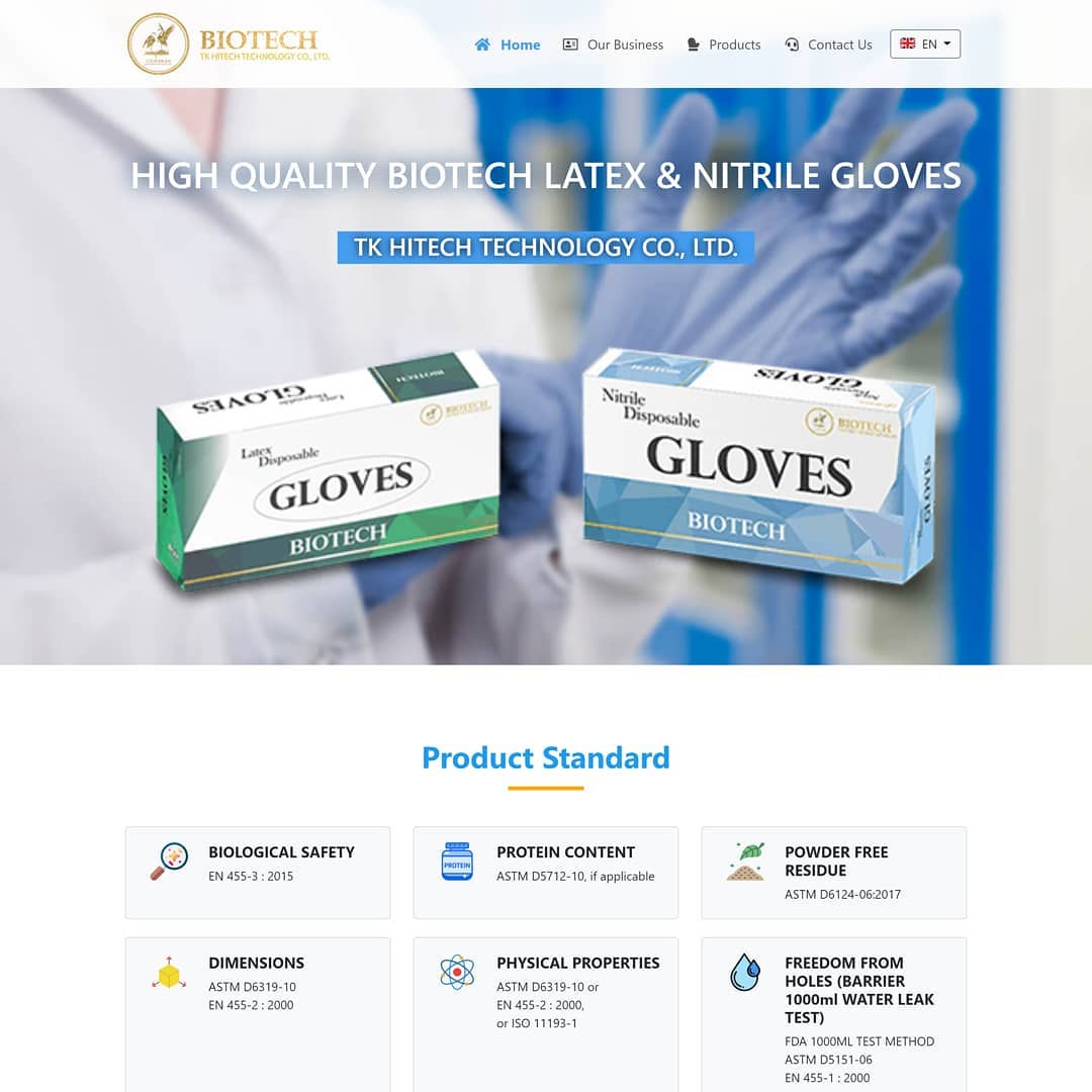 🥰สรุปงานหน้าแรก 👉 HIGH QUALITY BIOTECH LATEX & NITRILE GLOVES 👉 บริษัท ...