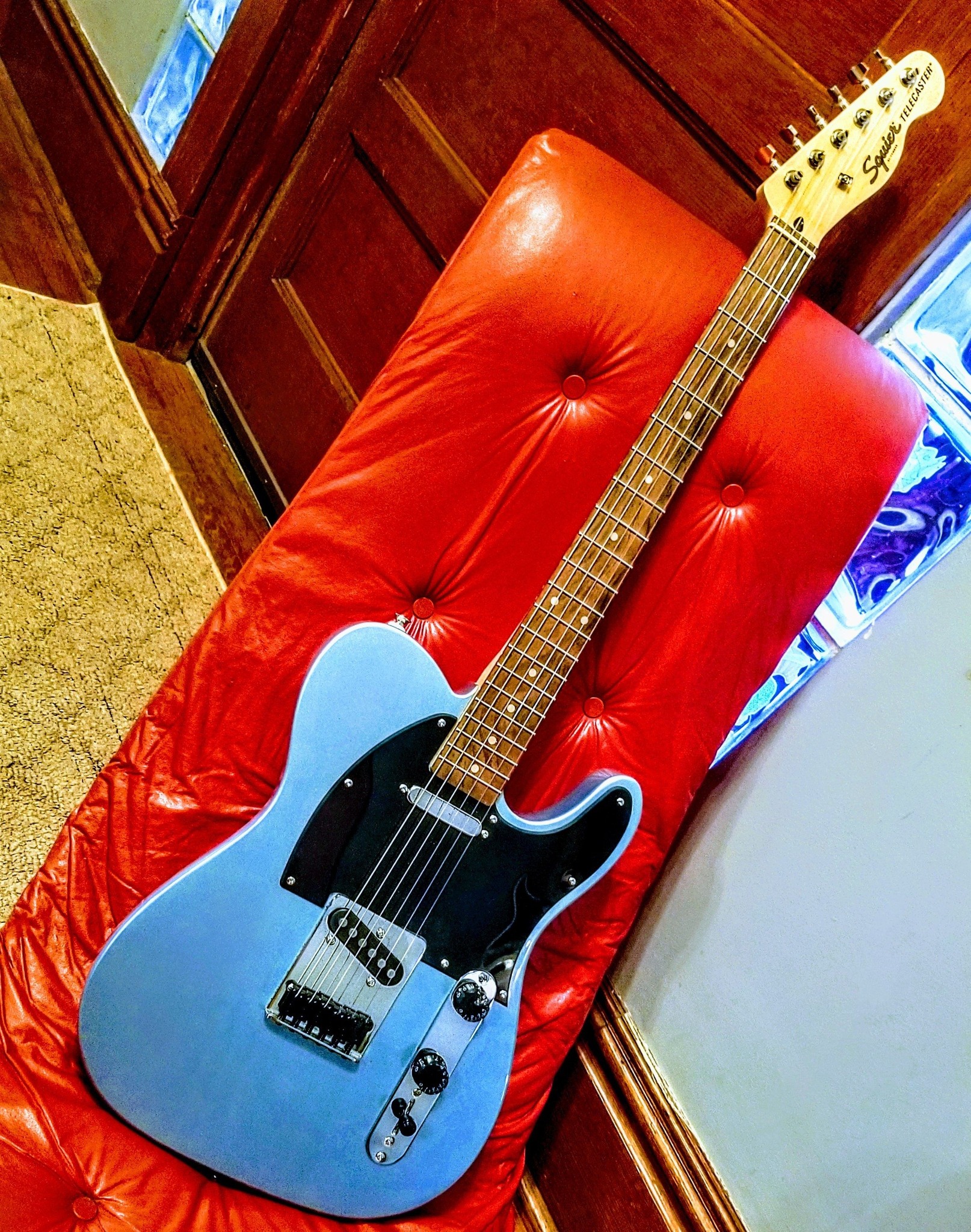 My Squier Affinity Telecaster in Ice Blue Metallic